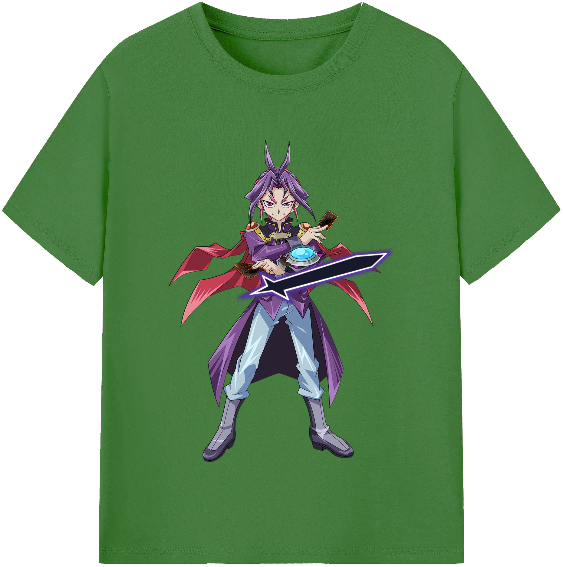 （画像用） 遊☆戯☆王 Yu-Gi-Oh! レディースカジュアルプリントTシャツ（綿100％）